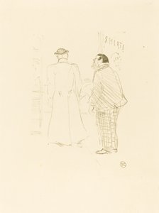 ジョーダンとブラウンの最初のベンダー 作： Henri de Toulouse Lautrec