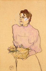 フラワーセラー、1894 作： Henri de Toulouse Lautrec