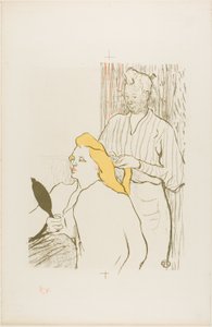 ヘアドレッサー、テアトル・リブレのプログラム 作： Henri de Toulouse Lautrec