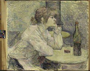 二日酔い（スザンヌヴァラドン）1887-89 作： Henri de Toulouse Lautrec