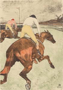The Jockey (ル・ジョッキー) 作： Henri de Toulouse Lautrec