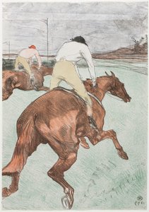 ジョッキー 作： Henri de Toulouse Lautrec