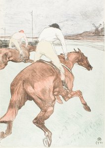 ジョッキー 作： Henri de Toulouse Lautrec