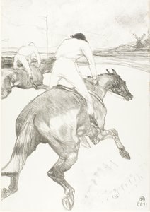 ジョッキー 作： Henri de Toulouse Lautrec
