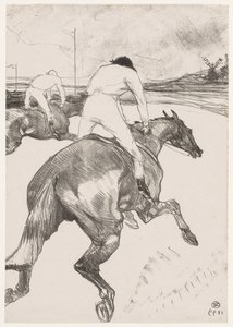 ジョッキー 作： Henri de Toulouse Lautrec