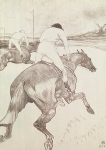 ジョッキー、1899（カラーリトグラフ） 作： Henri de Toulouse Lautrec