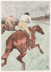 ジョッキー、1899年。 作： Henri de Toulouse Lautrec