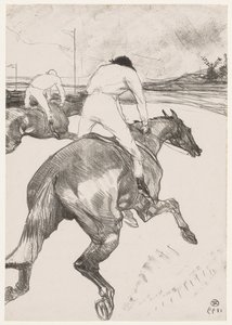 ジョッキー、1899年。 作： Henri de Toulouse Lautrec