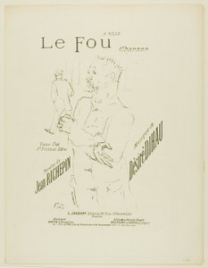 狂人、デジレ・ディオーのメロディーより 作： Henri de Toulouse Lautrec