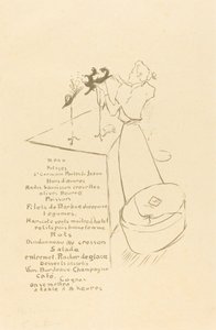 帽子屋 (帽子屋 - ルネ・ヴェール) 作： Henri de Toulouse Lautrec