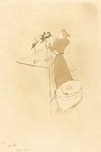帽子屋 (帽子屋 - ルネ・ヴェール) 作： Henri de Toulouse Lautrec