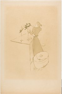 帽子職人、ルネ・ヴェール 作： Henri de Toulouse Lautrec
