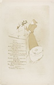 帽子職人、ルネ・ヴェール 作： Henri de Toulouse Lautrec