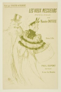 ザ オールド ジェントルメン 作： Henri de Toulouse Lautrec