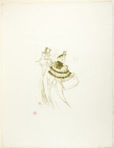 ザ オールド ジェントルメン 作： Henri de Toulouse Lautrec