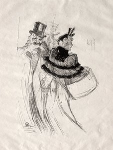 ザ オールド ジェントルメン 作： Henri de Toulouse Lautrec