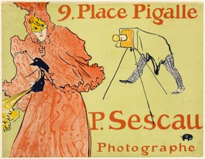 写真家セスカウ 作： Henri de Toulouse Lautrec
