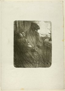 Au Pied du Sinaï からのポーランドのユダヤ人の祈り 作： Henri de Toulouse Lautrec