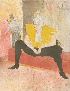 シリーズ Elles の着席する道化師マドモアゼル Cha-u-ka-o, 1896., 1896. 作： Henri de Toulouse Lautrec