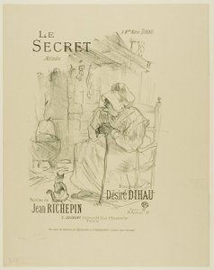 秘密、デジレ・ディオーのメロディーより 作： Henri de Toulouse Lautrec