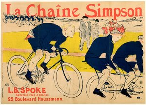 シンプソンチェーン、1896 作： Henri de Toulouse Lautrec