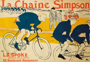 シンプソンチェーン;シンプソンチェーン、1896 作： Henri de Toulouse Lautrec