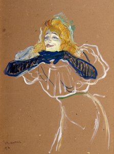 歌手イヴェットギルバート、1894年。 作： Henri de Toulouse Lautrec