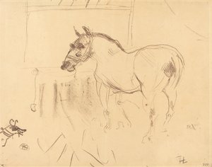 Calmeseの小さなポニー 作： Henri de Toulouse Lautrec