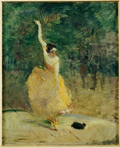 スペインのダンサー、1888 作： Henri de Toulouse Lautrec
