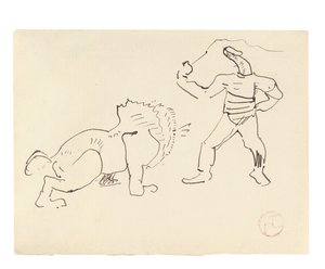 調教師、1888年頃 作： Henri de Toulouse Lautrec