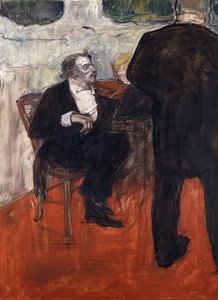 バイオリニストDancla; Le Violiniste Dancla、1900 作： Henri de Toulouse Lautrec
