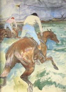 自然環境の中での騎手 作： Henri de Toulouse Lautrec