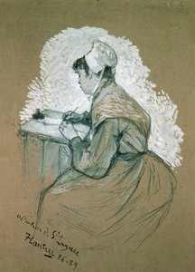 「サンラザールの作者、1886年から89年まで」、パリのビブリオテークナシオナル（鉛筆とガッシュ）で現在「ルミルトン」に掲載されたドローイングの可能な研究 作： Henri de Toulouse Lautrec