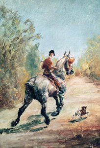 小さな犬を連れた騎士の腐敗、1879年
