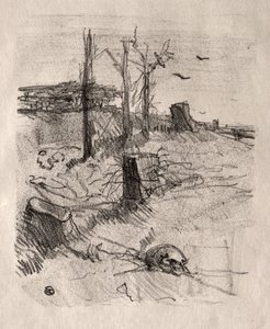 ガリシアの墓地 作： Henri de Toulouse Lautrec