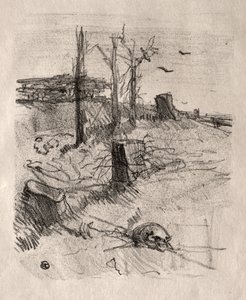 ガリシアの墓地、1898年。 作： Henri de Toulouse Lautrec