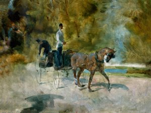ドッグカート 作： Henri de Toulouse Lautrec