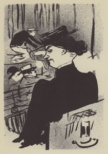 観客 作： Henri de Toulouse Lautrec