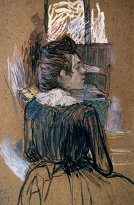窓辺の女、1889年。 作： Henri de Toulouse Lautrec