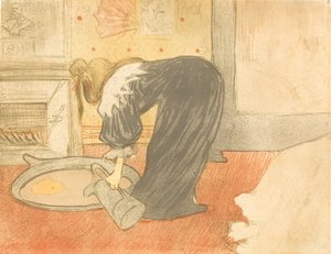 Tub Femme au Tubの女性、1896年。 作： Henri de Toulouse Lautrec