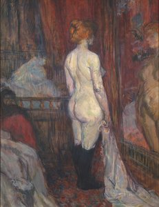 鏡の前の女、1897年。 作： Henri de Toulouse Lautrec