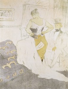 エルズ出身のコルセットを着た女性。エルセットのコルセットの女、1896年