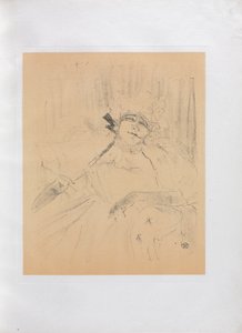 Yvette Guilbert-英語シリーズ: 古い歌 作： Henri de Toulouse Lautrec
