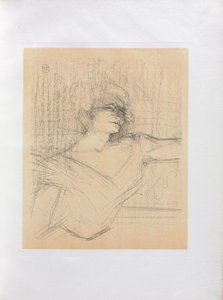 イヴェットギルバート-英語シリーズ：Dans la glu、1898。 作： Henri de Toulouse Lautrec