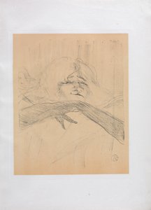 Yvette Guilbert-English シリーズ: Linger Longer Loo 作： Henri de Toulouse Lautrec