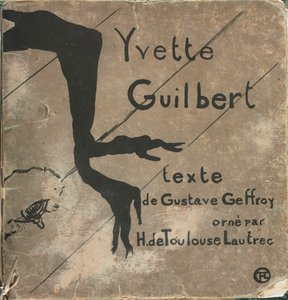Yvette Guilbert-フランス語シリーズ: 表紙 作： Henri de Toulouse Lautrec