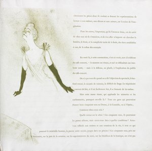 イヴェット・ギルバート＝フレンチシリーズ：No.4 作： Henri de Toulouse Lautrec
