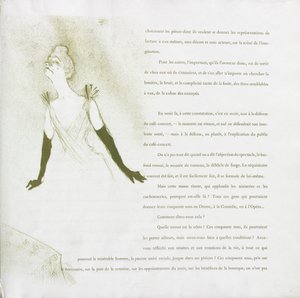 イヴェットギルバート-フランスシリーズ：No. 4、1894。 作： Henri de Toulouse Lautrec
