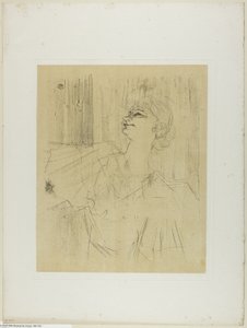 イヴェット・ギルバート—メニルモンタン・ド・ブリュアン、『イヴェット・ギルバート』より 作： Henri de Toulouse Lautrec