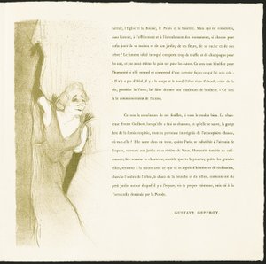 イヴェット・ギルバート 作： Henri de Toulouse Lautrec